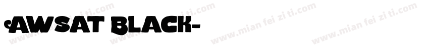 Awsat Black字体转换